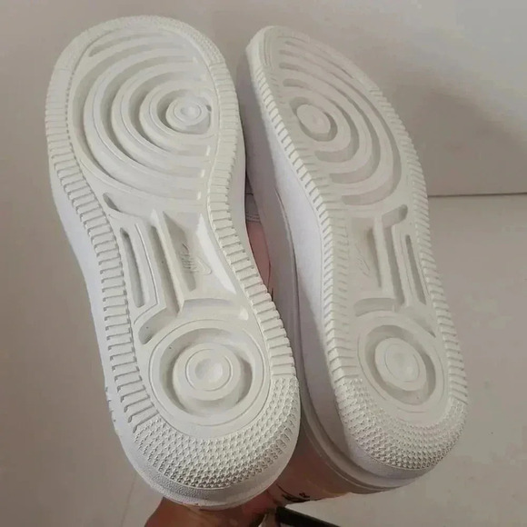 Nike Air Force 1 Platform White/Pearl Pink-Opti Yellow Womens 11.5 - Picture 13 of 13